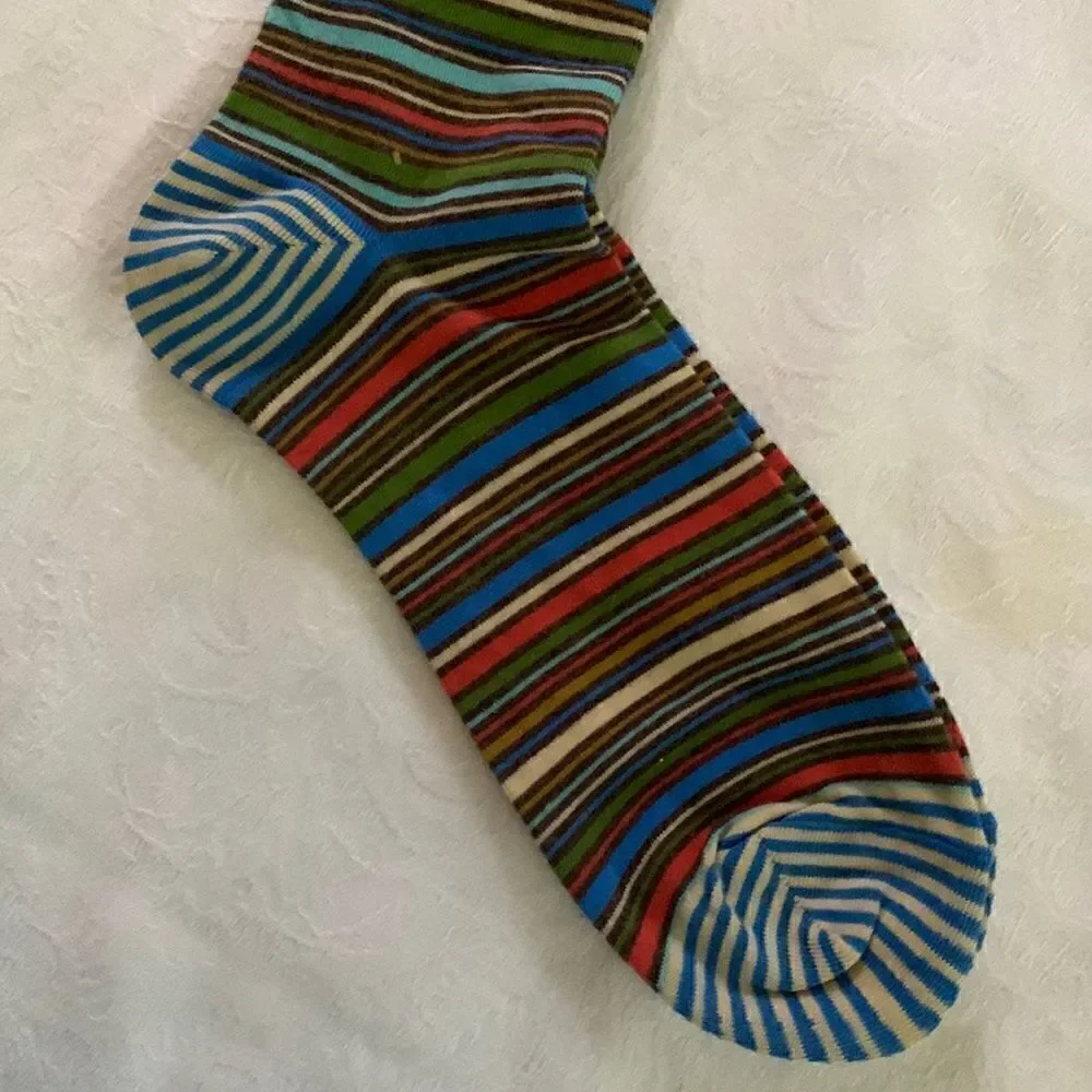 Mens Cotton Crew Socks Blue Q “I Left the Seat Up for You”